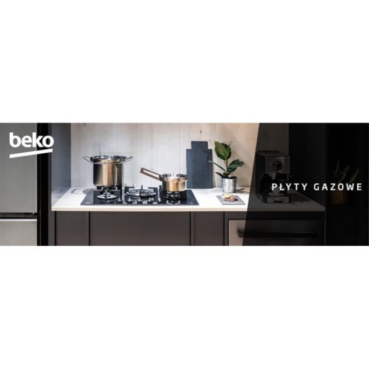 Placa de gás Beko HILG 64120 S Integrada 4 zonas Vidro e cerâmica