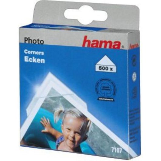 Angoli per foto Hama 500 pezzi Trasparente e Bianco