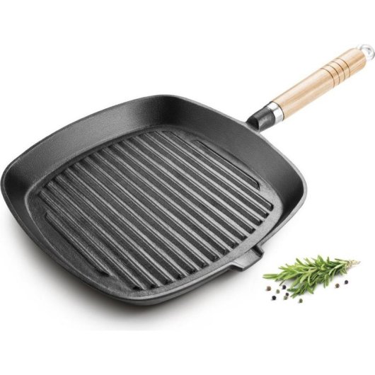 Sartén Parrilla Lamart LT1063 24 cm Hierro Fundido Inducción Gas Cerámico