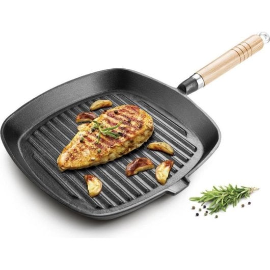 Sartén Parrilla Lamart LT1063 24 cm Hierro Fundido Inducción Gas Cerámico
