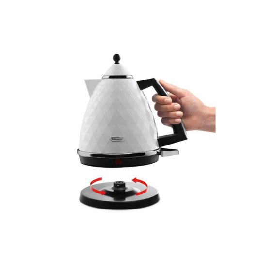 Bouilloire électrique DeLonghi Brillante KBJ 2001.W 1,7 L 2000 W Blanc