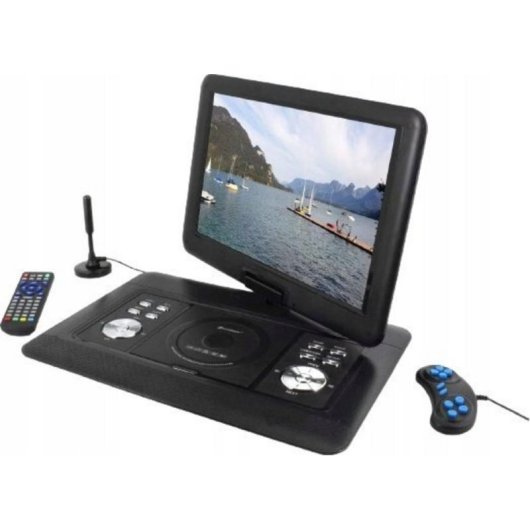 Reproductor de DVD portátil Soundmaster PDB1600SW 15.4" Negro Convertible DVB-T2