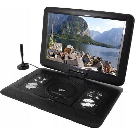 Reproductor de DVD portátil Soundmaster PDB1600SW 15.4" Negro Convertible DVB-T2