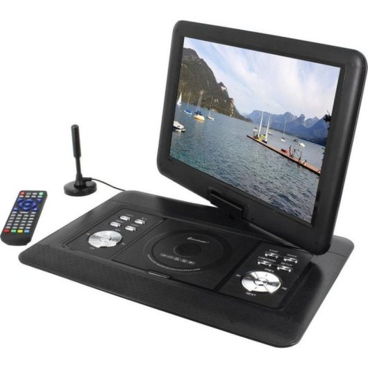 Reproductor de DVD portátil Soundmaster PDB1600SW 15.4" Negro Convertible DVB-T2