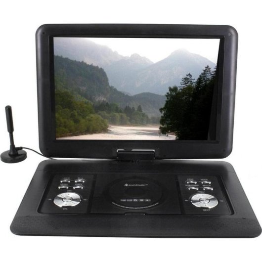 Reproductor de DVD portátil Soundmaster PDB1600SW 15.4" Negro Convertible DVB-T2