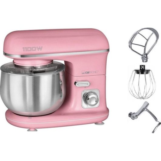 Robot de cocina Clatronic KM 3711 5 L 1100 W Rosa Amasar Mezclar Remover