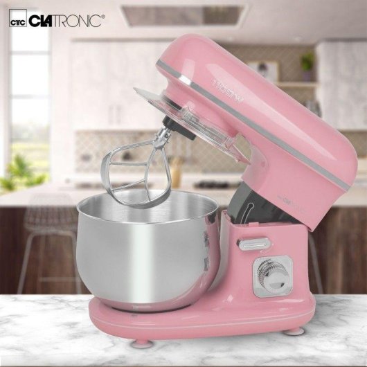 Robot de cocina Clatronic KM 3711 5 L 1100 W Rosa Amasar Mezclar Remover