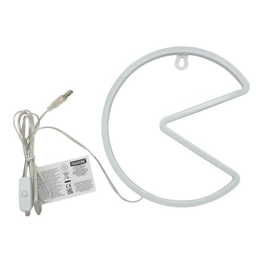 Lampada da Parete LED Pac-Man Paladone PP12624PMVN Bianco