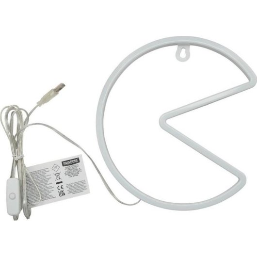 Lampada da Parete LED Pac-Man Paladone PP12624PMVN Bianco