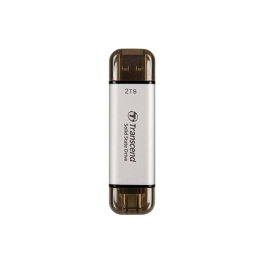 Disque Dur Transcend ESD310 2 To SSD USB 3.2 Gen 1 1050 Mo/s Argent