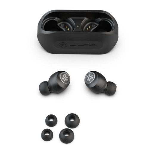 Auriculares JLab GO Air True sans fil Bluetooth pour musique avec protection IP44 noirs