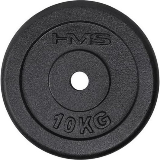 Peso per bilanciere HMS 1,25 kg nero per barra da palestra