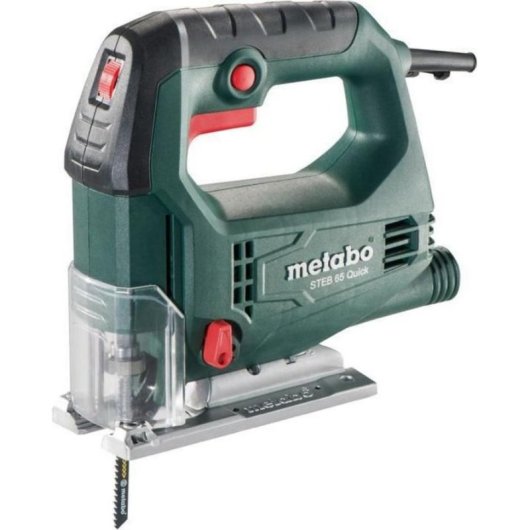 Sierra de calar Metabo STEB 65 Quick 450 W, regulación de velocidad, función de pendulado, incluye maletín y 20 hojas