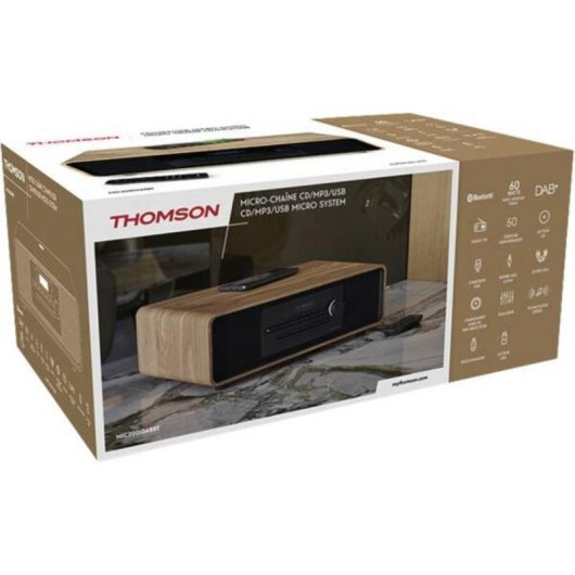 Microset Thomson MIC300IDABBT 60W RMS Bluetooth USB Radio DAB+/FM CD