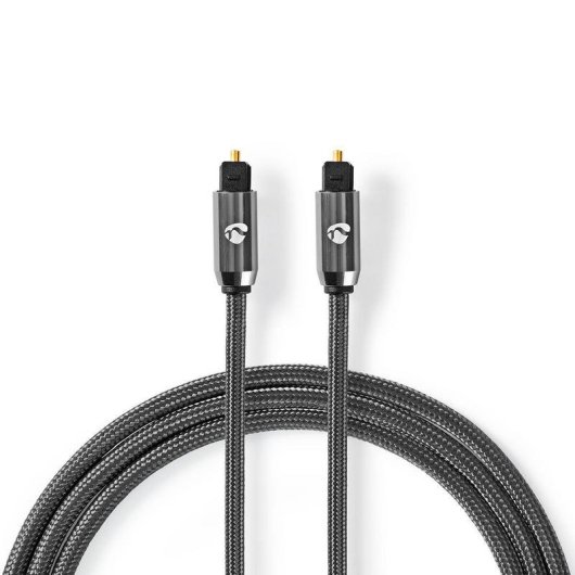 Digitales Optisches Audiokabel Nedis Toslink 3 Meter Grau