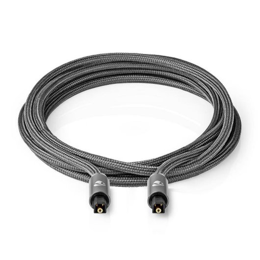 Digitales Optisches Audiokabel Nedis Toslink 3 Meter Grau