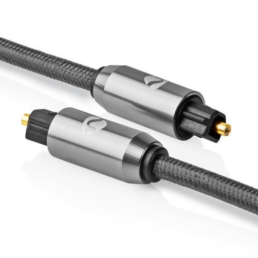 Digitales Optisches Audiokabel Nedis Toslink 3 Meter Grau