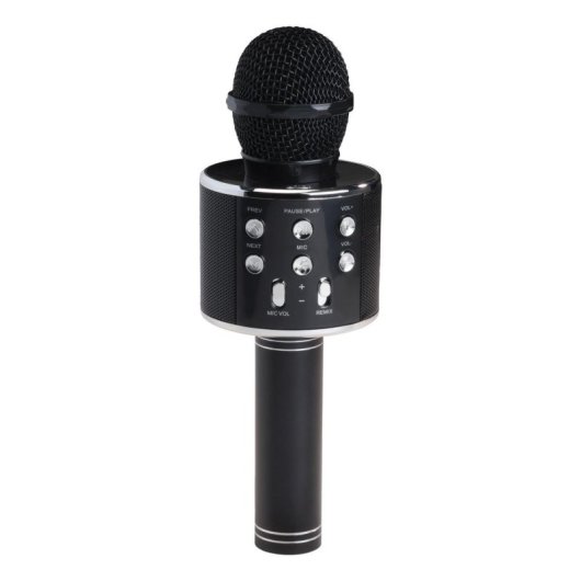 Microfone Denver KMS-20BMK2 sem fios Bluetooth 3,5 mm com altifalante integrado
