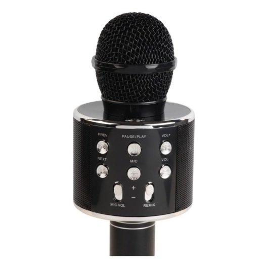 Microfone Denver KMS-20BMK2 sem fios Bluetooth 3,5 mm com altifalante integrado