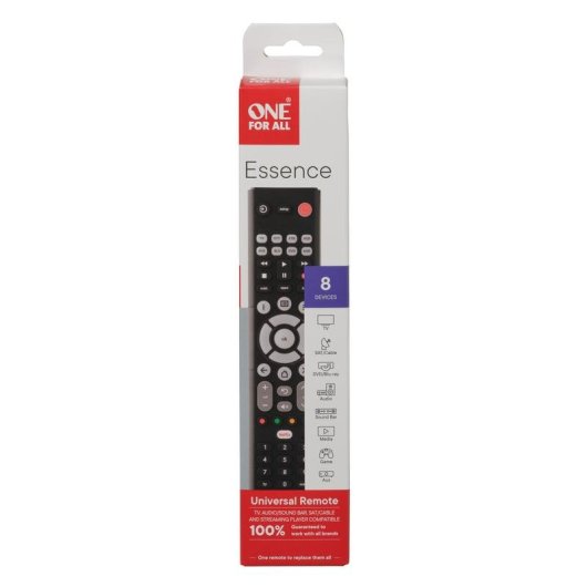 Controlo Remoto One For All Essence Basic 8 Negro