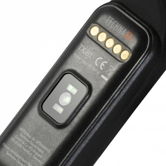 Pulseira de Atividade Technaxx TX-81 Bluetooth 4.0 TFT Preto 5 dias Monitor Cardíaco