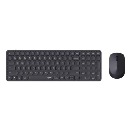 Tastiera Rapoo 9710M wireless QWERTZ con mouse incluso e connettività duale