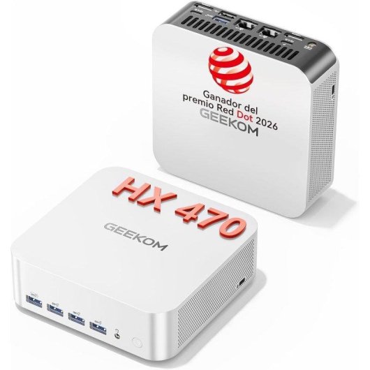 Mini PC GEEKOM A9 Max AMD Ryzen 9 HX 470 32GB 1TB SSD Radeon 890M Windows 11 Pro Dual LAN WiFi 7