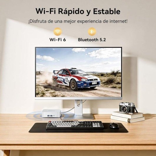 Mini PC GEEKOM A5 Pro AMD Ryzen 5 7530U 16GB 512GB SSD Radeon Windows 11 Pro Chasis Metálico