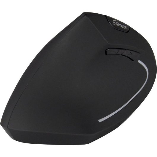 Ratón Inter-Tech KM-206L RF inalámbrico 1600 DPI Negro Blanco Diseño vertical