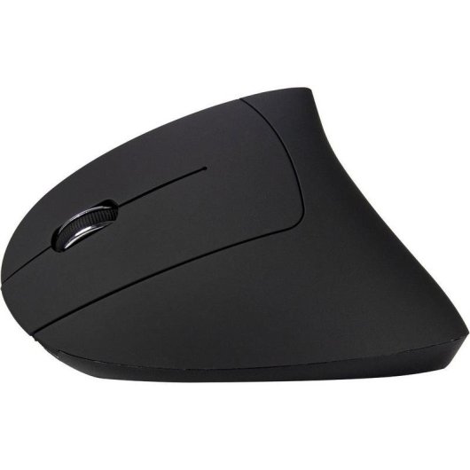 Ratón Inter-Tech KM-206L RF inalámbrico 1600 DPI Negro Blanco Diseño vertical