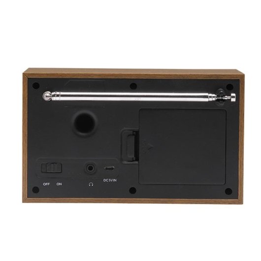 Radio Denver DAB-46DARK GREY Internet Analógico Digital DAB+ FM 2W LCD Negro Marrón