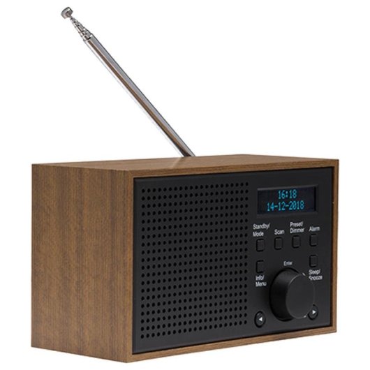 Radio Denver DAB-46DARK GREY Internet Analógico Digital DAB+ FM 2W LCD Negro Marrón