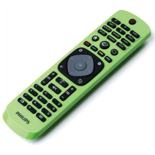 Telecomando Philips 22AV9574A per TV, Pulsanti, Nero e Verde