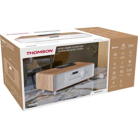 Microset Thomson MIC301IDABBT 60W RMS Bluetooth USB Radio FM DAB+ CD
