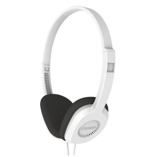 Auriculares Koss KPH8 con cable, conexión alámbrica, uso música, negro y blanco