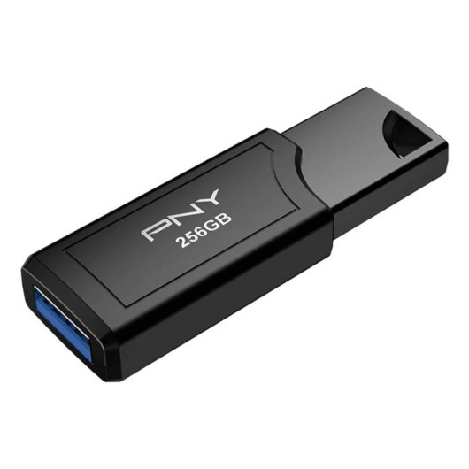 Unidad flash USB PNY Pro Elite V3 256 GB USB 3.2 Gen 2 1000 MB/s negra deslizante