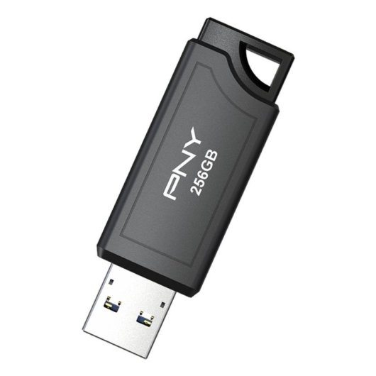 Unidad flash USB PNY Pro Elite V3 256 GB USB 3.2 Gen 2 1000 MB/s negra deslizante