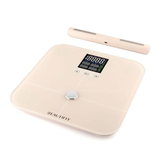 Báscula Digital Beautifly Scanner Smart App Hasta 180 kg Multifunción Pantalla LCD Control por App