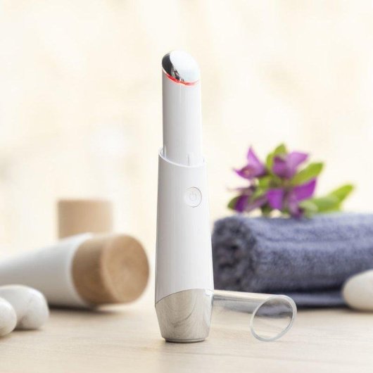 Pack Masajeador de Ojos Antiedad InnovaGoods con Fototerapia, Termoterapia y Contorno de Ojos CBD