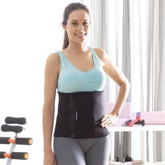 Pack Máquina de Abdominales Plegable InnovaGoods con Faja Deportiva