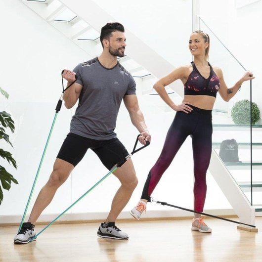 Pack Máquina de Abdominales Plegable y Bandas de Resistencia InnovaGoods