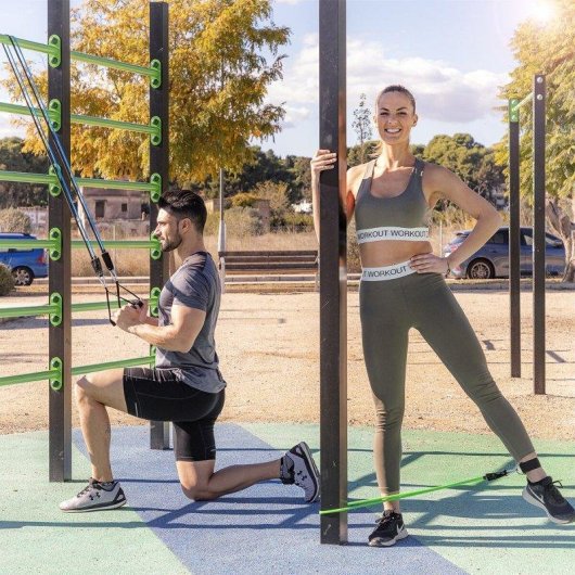 Pack Máquina de Abdominales Plegable y Bandas de Resistencia InnovaGoods