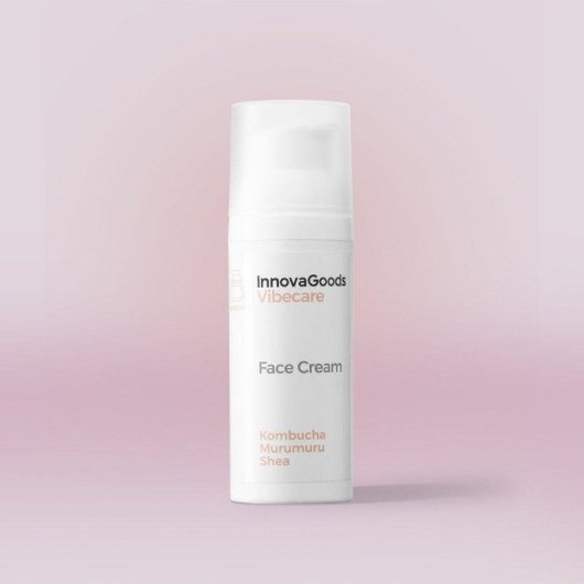 Pack Masajeador Facial InnovaGoods Sérum y Crema Kombucha