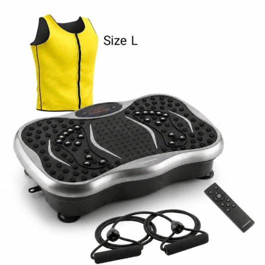 Pack Plataforma Vibratoria con Altavoz y Chaleco Sauna Hombre InnovaGoods