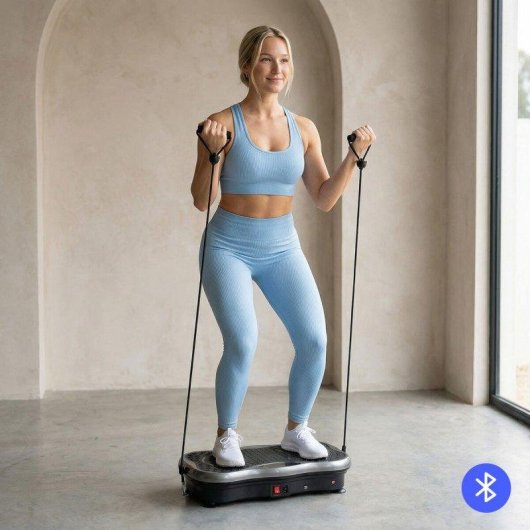 Pack Plataforma Vibratoria con Altavoz y Chaleco Sauna Hombre InnovaGoods