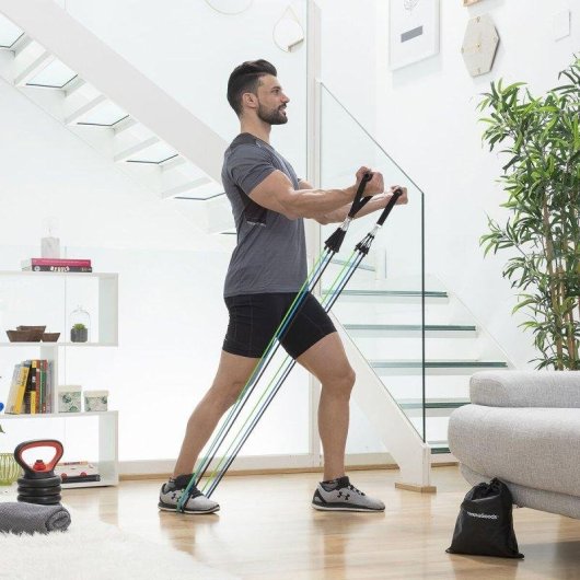 Pack Plataforma Vibratoria InnovaGoods Vivflow con Altavoz y Bandas de Resistencia