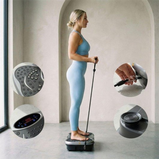 Pack Plataforma Vibratoria con Altavoz y Chaleco Sauna Hombre XL InnovaGoods