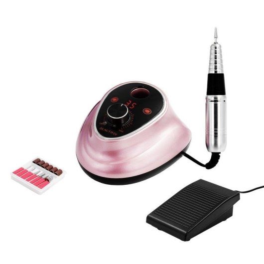 Fresadora para Uñas Beautifly Sobria Nails Rosa Ergonómica