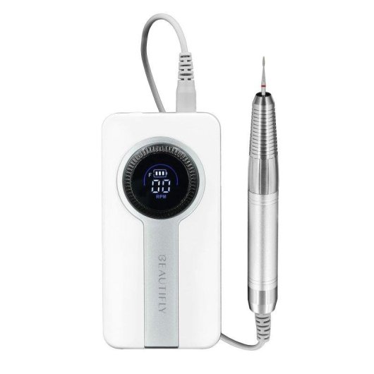 Fresadora Beautifly SpinProfessional Nails Blanca Inalámbrica 35000 rpm