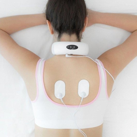 Pack Masajeador Cuello Espalda Electromagnético y Loción Reafirmante InnovaGoods